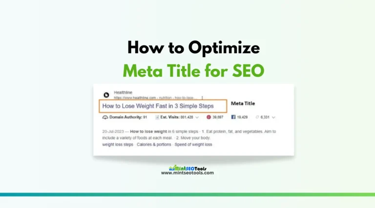 A checklist to optimize meta title