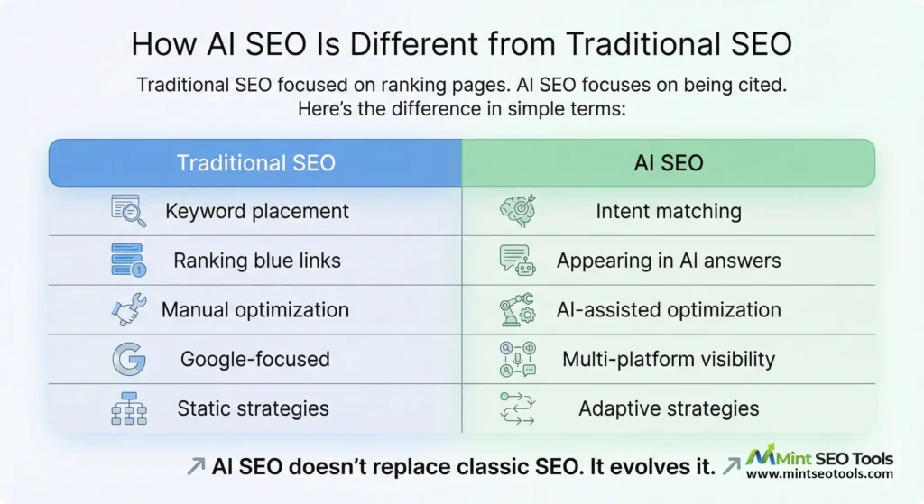 How AI SEO Is Different from Traditional SEO