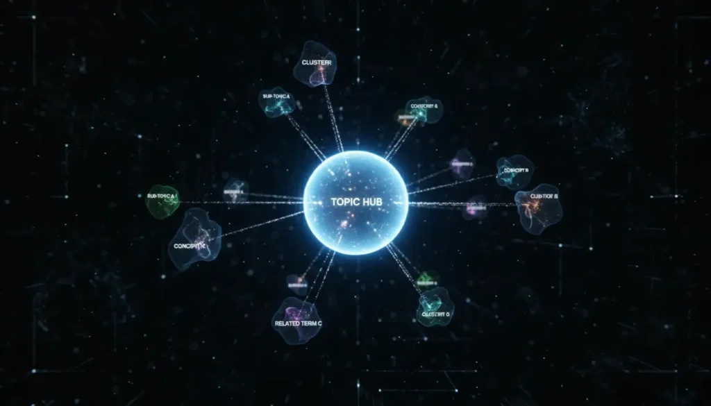Topical Authority: How Google maps semantic relationships between your pages.
